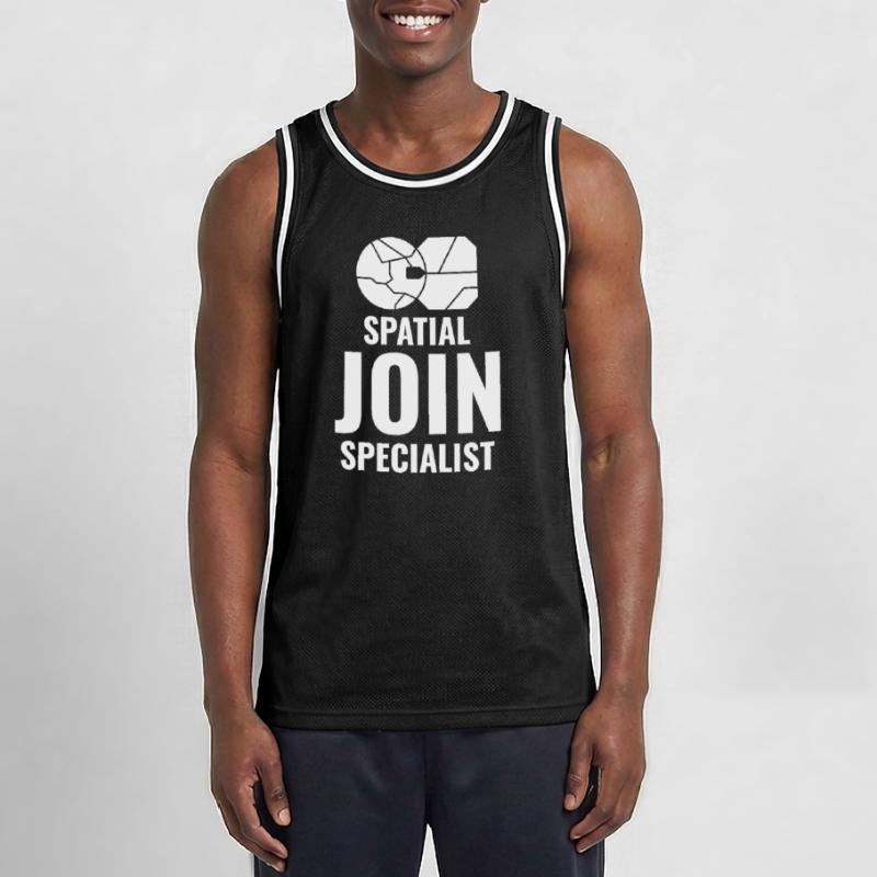 Spatial Join GIS Data Analyst Mapping Expert Men's Basketball Jersey