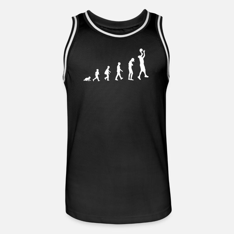 Evolution de bébé à basketteur / Sport - Maillot de basket Homme - noir/blanc