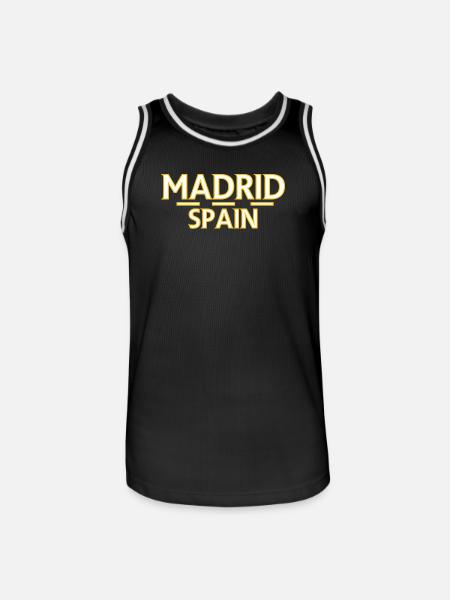 Madrid – Spain - Men's Basketball Jersey - black/white
