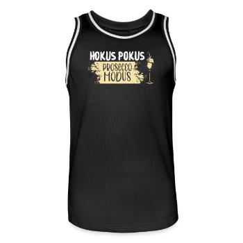 Hokus Pokus Prosecco Modus - Männer Basketball-Trikot - Schwarz/Weiß - Vorne - AI Model Male 185 dark (185cm)