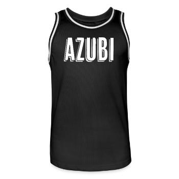 Azubi Tshirt Geschenkidee 23 - Männer Basketball-Trikot - Schwarz/Weiß - Vorne - AI Model Male 185 dark (185cm)