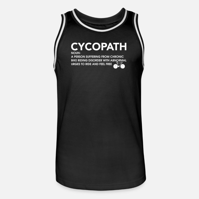 Cyclopath Bicycle Bules Tee - Maillot de basket Homme - noir/blanc