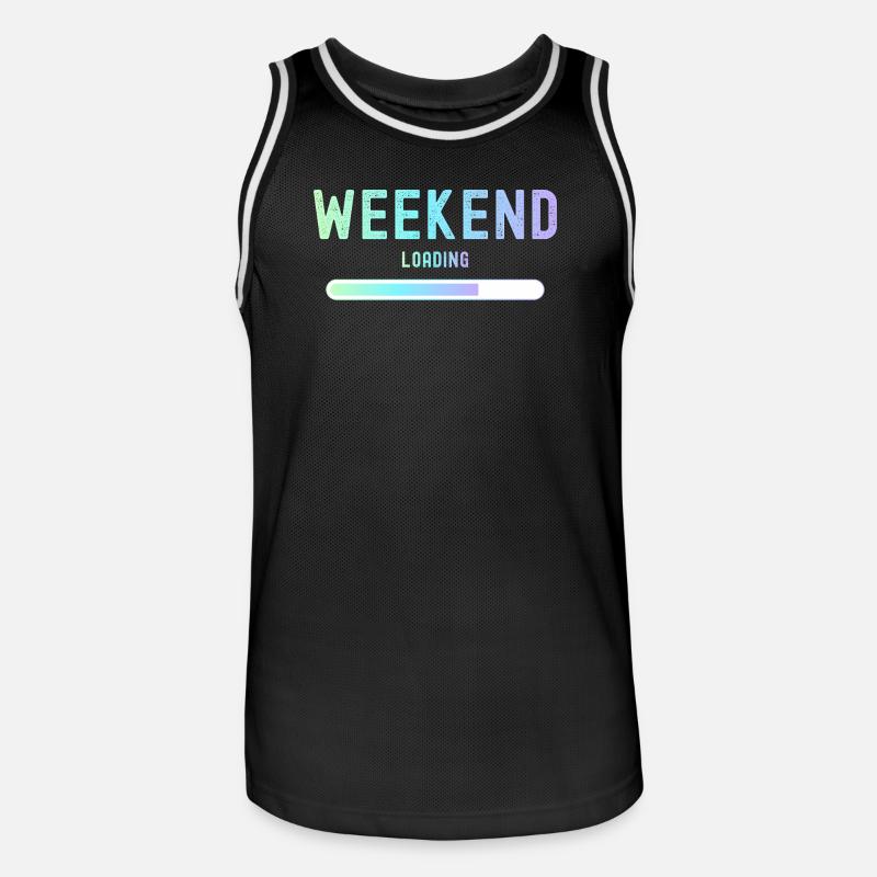 Weekend loading Wochenende und Freizeit - Männer Basketball-Trikot - Schwarz/Weiß