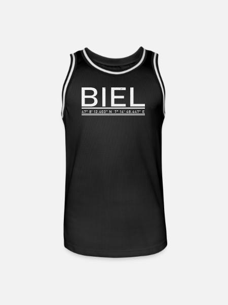 Biel coordinates - Men's Basketball Jersey - black/white