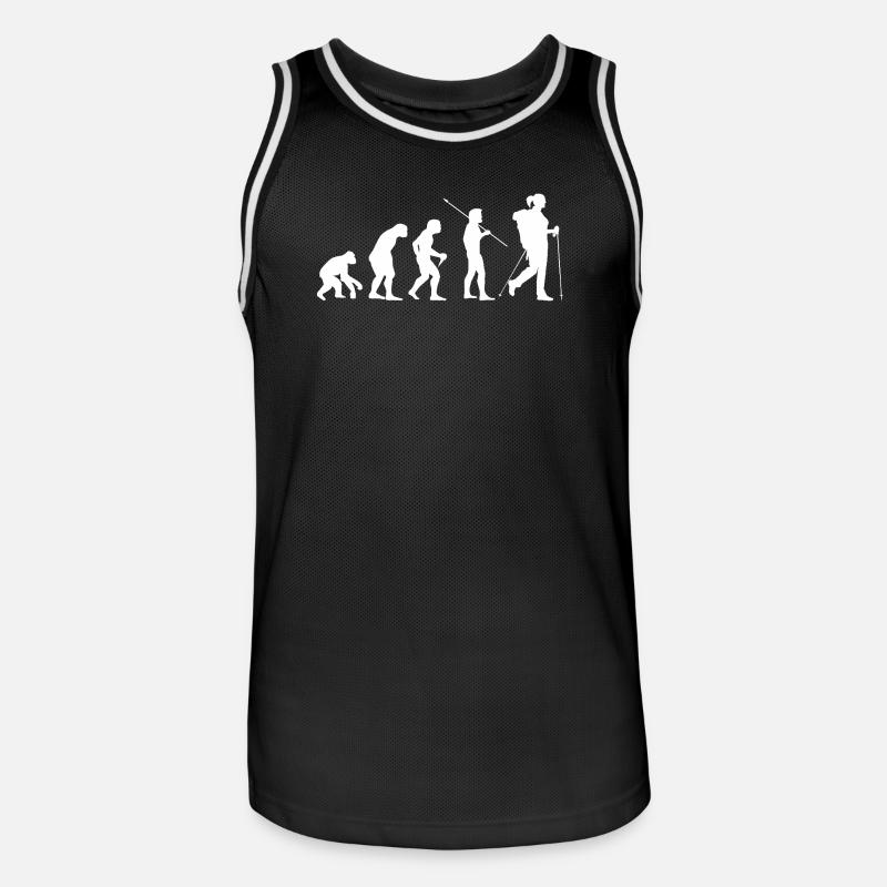 Randonneuse Evolution - Maillot de basket Homme - noir/blanc