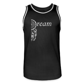 Dream Dream Spring Dream Catcher Native American Indian - Maillot de basket Homme - noir/blanc - Devant - AI Model Male 185 dark (185cm)