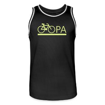 bester Opa Fahrrad Mountainbike Radeln Kritzeln - Männer Basketball-Trikot - Schwarz/Weiß - Vorne - AI Model Male 185 dark (185cm)