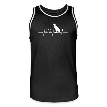 Vautour - Maillot de basket Homme - noir/blanc - Devant - AI Model Male 185 dark (185cm)