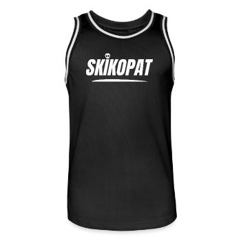 SKIKOPAT ! - Maillot de basket Homme - noir/blanc - Devant - AI Model Male 185 dark (185cm)