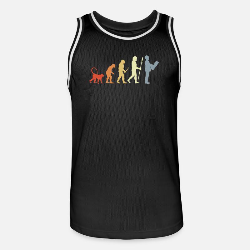 Architekt Evolution - Männer Basketball-Trikot - Schwarz/Weiß