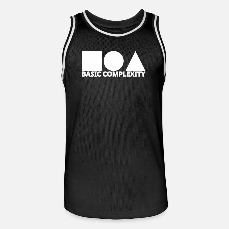 Basic complexity - Men's Basketball Jersey - black/white