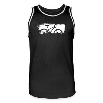 Silhouette de vélo urbain Graphic - Maillot de basket Homme - noir/blanc - Devant - AI Model Male 185 dark (185cm)