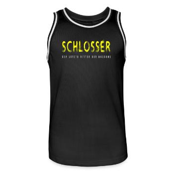 Schlosser Handwerker Design - Männer Basketball-Trikot - Schwarz/Weiß - Vorne - AI Model Male 185 dark (185cm)