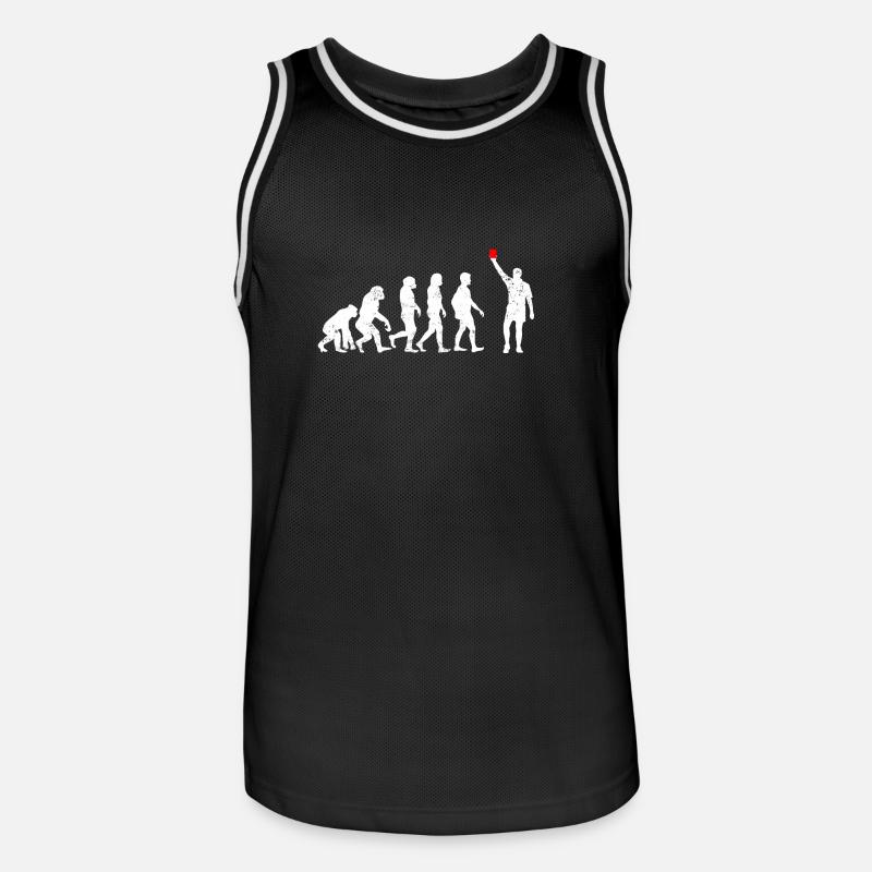 Referee evolution gift soccer card - Men's Basketball Jersey - black/white
