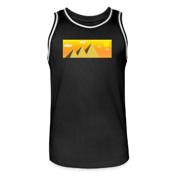 Egypt Ägypten Kairo Urlaub Pyramide Geschenkidee - Männer Basketball-Trikot - Schwarz/Weiß - Vorne - AI Model Male 185 dark (185cm)