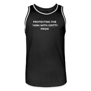 Welder Gritty Pride - Men's Basketball Jersey - black/white - Front - AI Model Male 185 dark (185cm)