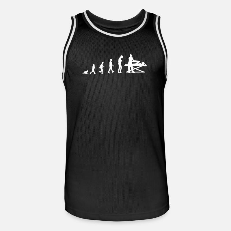 Development into a physiotherapist - Men's Basketball Jersey - black/white
