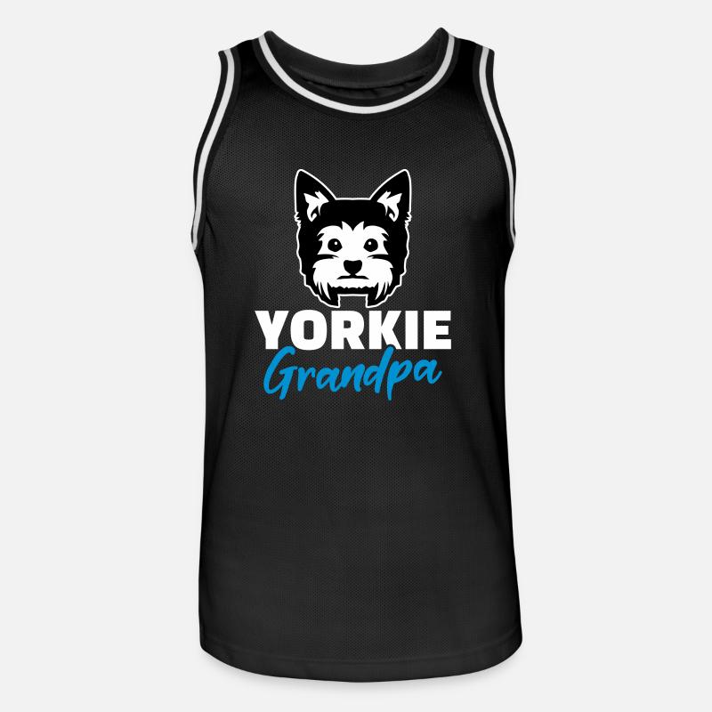 Yorkshire Terrier - Maillot de basket Homme - noir/blanc