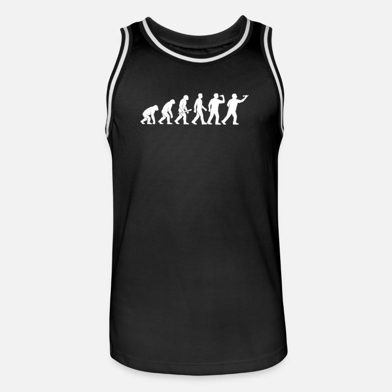 Evolution der Technik - Männer Basketball-Trikot - Schwarz/Weiß