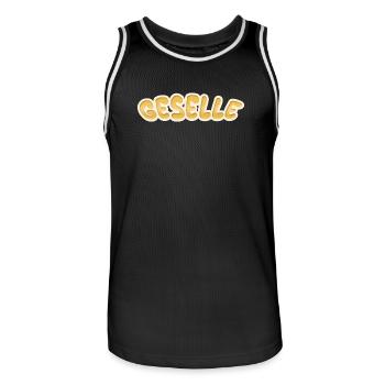 Profession compagnon - Maillot de basket Homme - noir/blanc - Devant - AI Model Male 185 dark (185cm)
