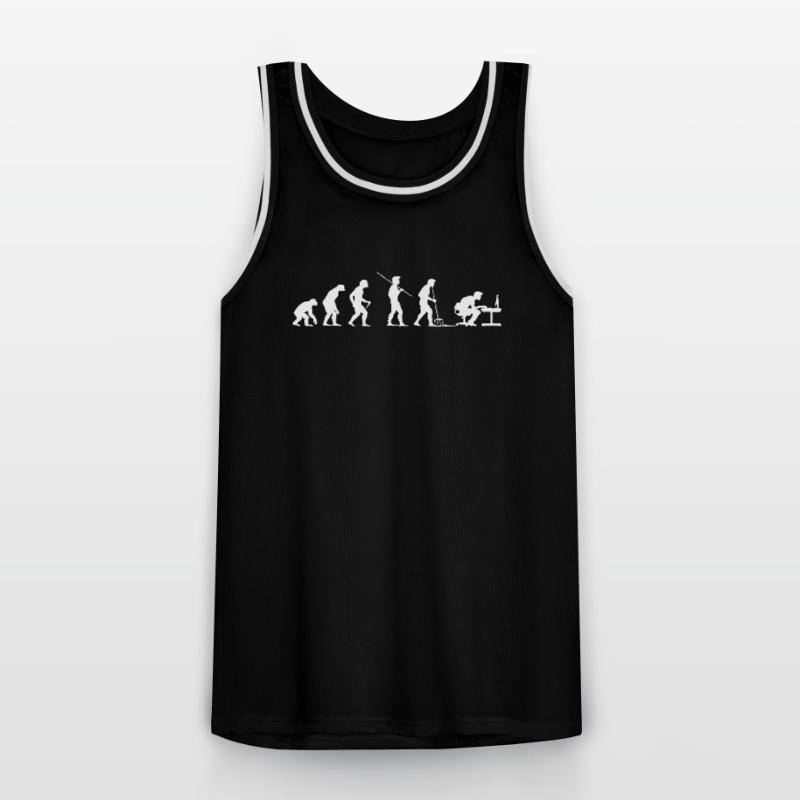 Evolution Programmer Computer Geek Men's Basketball Jersey