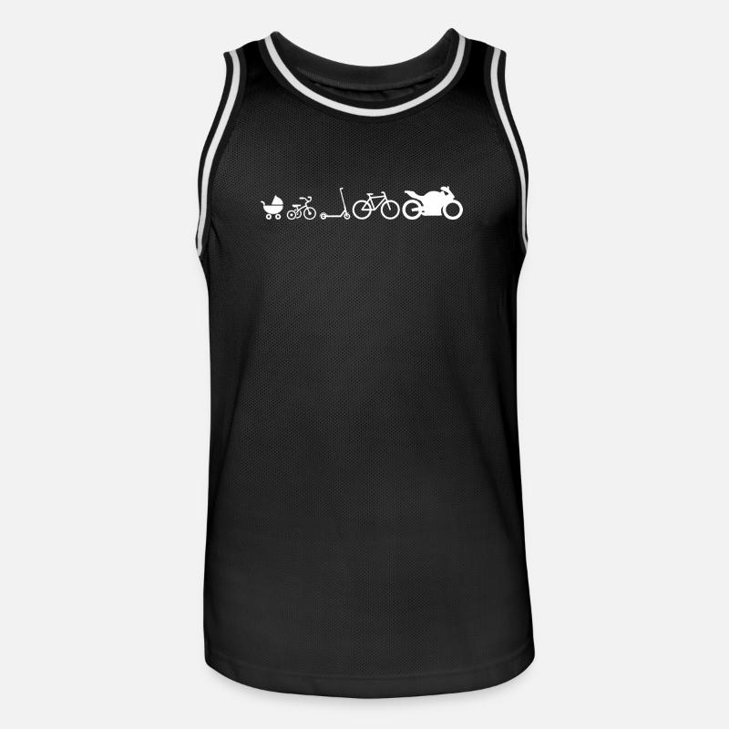 Développement de Motorad Evolution Drôle - Maillot de basket Homme - noir/blanc