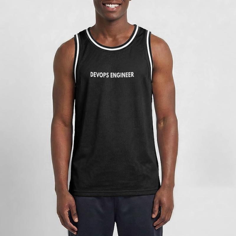 DevOps Engineer – Funny Tech Definition & Coding Männer Basketball-Trikot