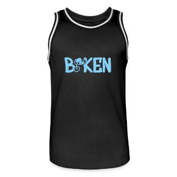 biken - Männer Basketball-Trikot - Schwarz/Weiß - Vorne - AI Model Male 185 dark (185cm)