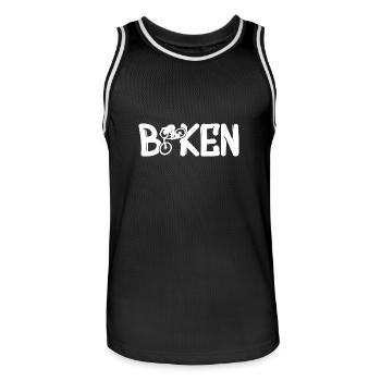 biken - Männer Basketball-Trikot - Schwarz/Weiß - Vorne - AI Model Male 185 dark (185cm)