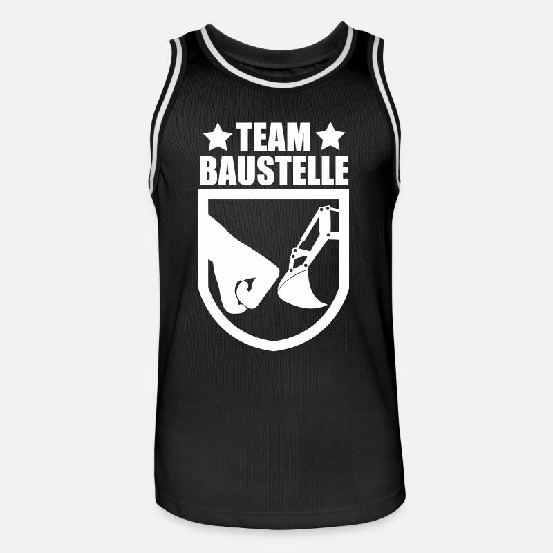 Bagger - Männer Basketball-Trikot - Schwarz/Weiß
