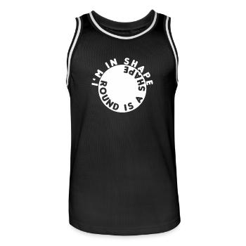 Funny - Funny shirt - alcohol - funny - Men's Basketball Jersey - black/white - Front - AI Model Male 185 dark (185cm)