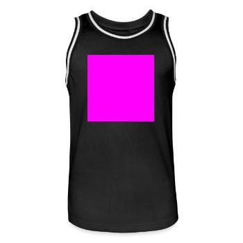 rose carré - Maillot de basket Homme - noir/blanc - Devant - AI Model Male 185 dark (185cm)