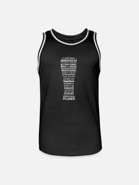 Beer,craft beer - Männer Basketball-Trikot - Schwarz/Weiß