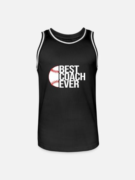 Baseball Coach - Men's Basketball Jersey - black/white