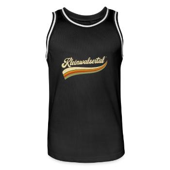 Kleinwalsertal Walsertal Österreich Allgäu Alpen - Männer Basketball-Trikot - Schwarz/Weiß - Vorne - AI Model Male 185 dark (185cm)