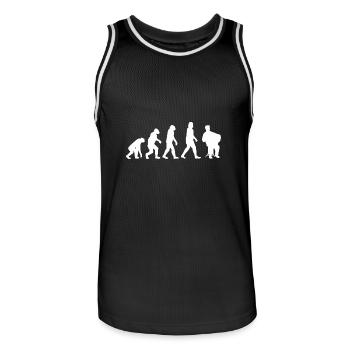Akkordeon - Männer Basketball-Trikot - Schwarz/Weiß - Vorne - AI Model Male 185 dark (185cm)