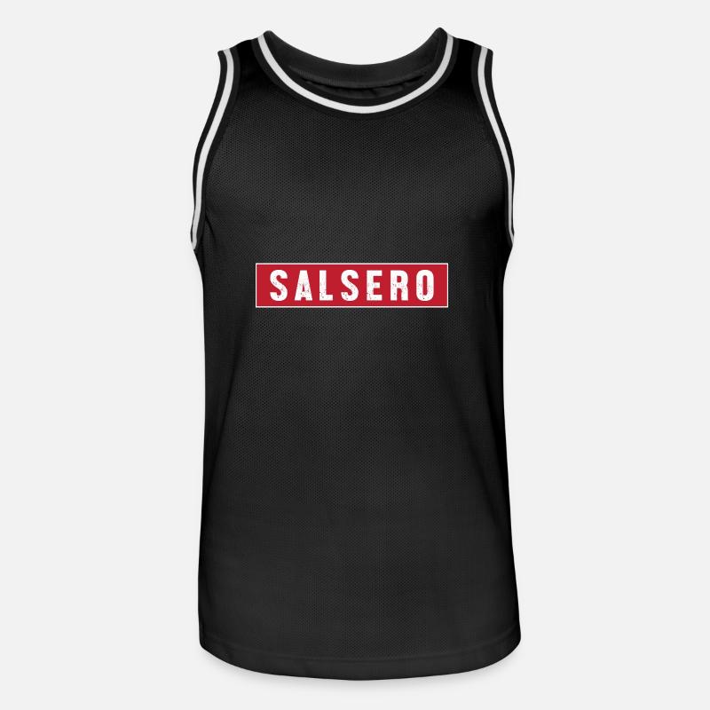 Salsa Dancer Dancer - Men's Basketball Jersey - black/white