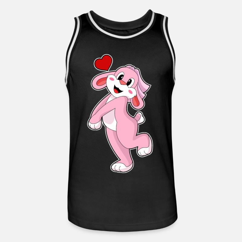 Rabbit Bride Veil Wedding - Men's Basketball Jersey - black/white