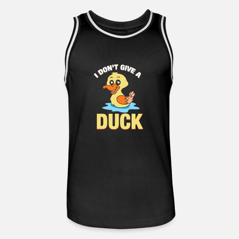 Funny Duck - Basketballdrakt for menn - svart/hvit