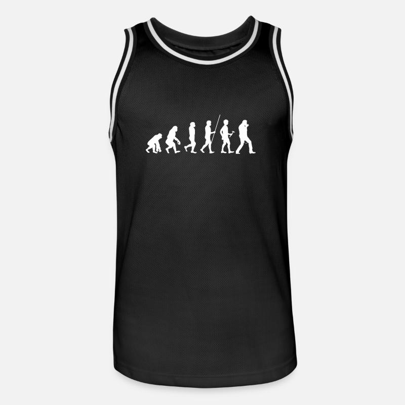 Harmonica - Harmonica Player - Evolution - Men's Basketball Jersey - black/white