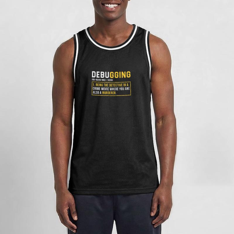 Debugging Programming Programmer Gift Men's Basketball Jersey