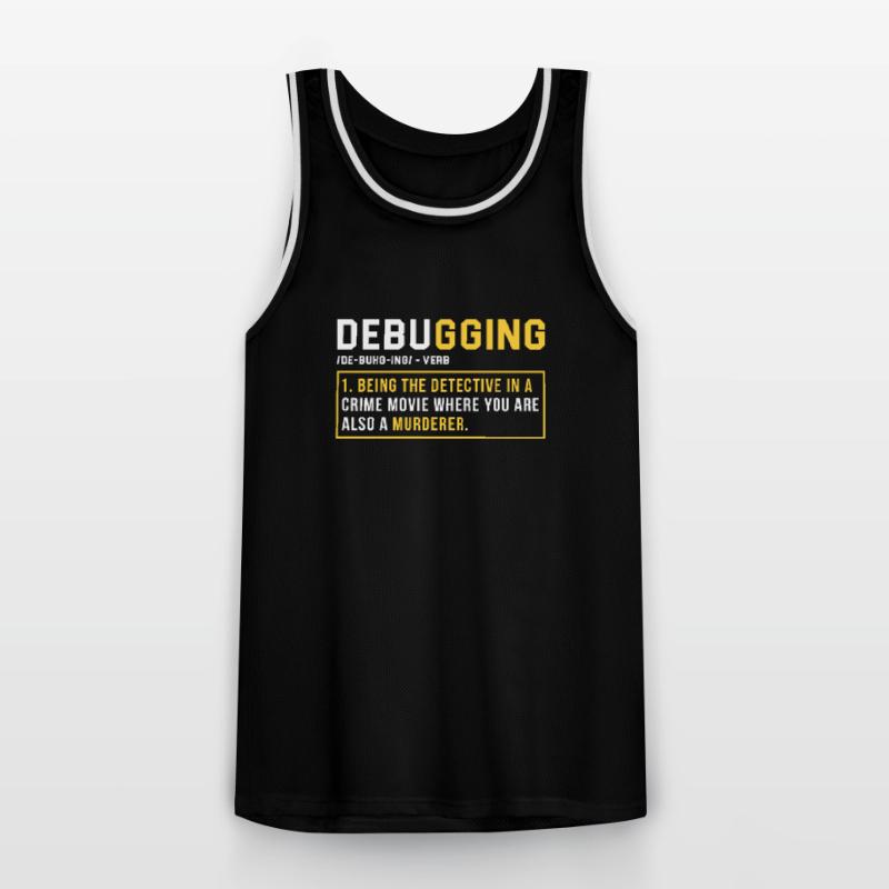 Debugging Programming Programmer Gift Men's Basketball Jersey