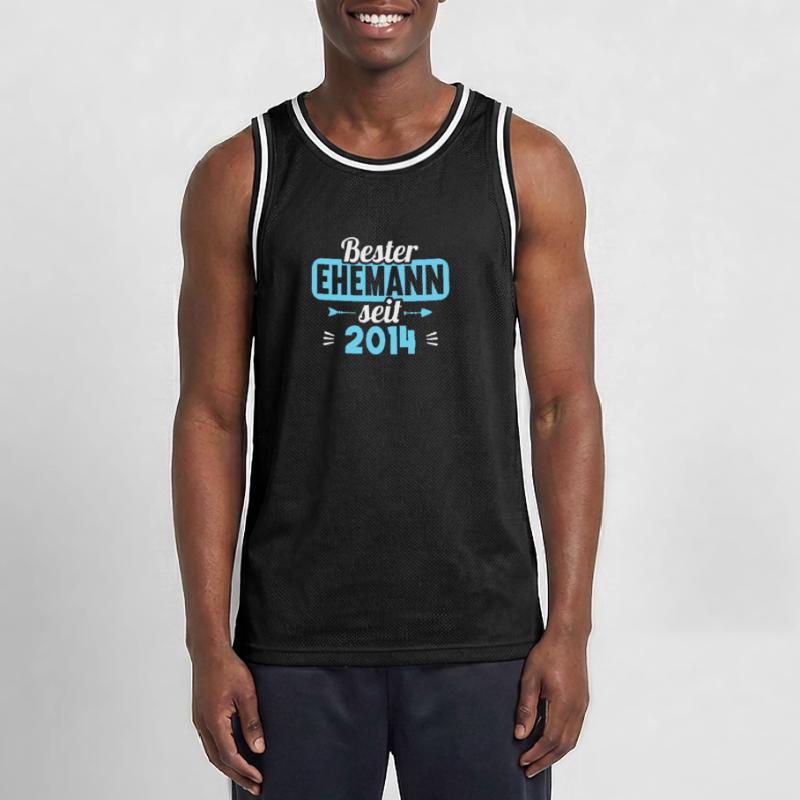 Beste Ehefrau Bester Ehemann seit 2014 Männer Basketball-Trikot