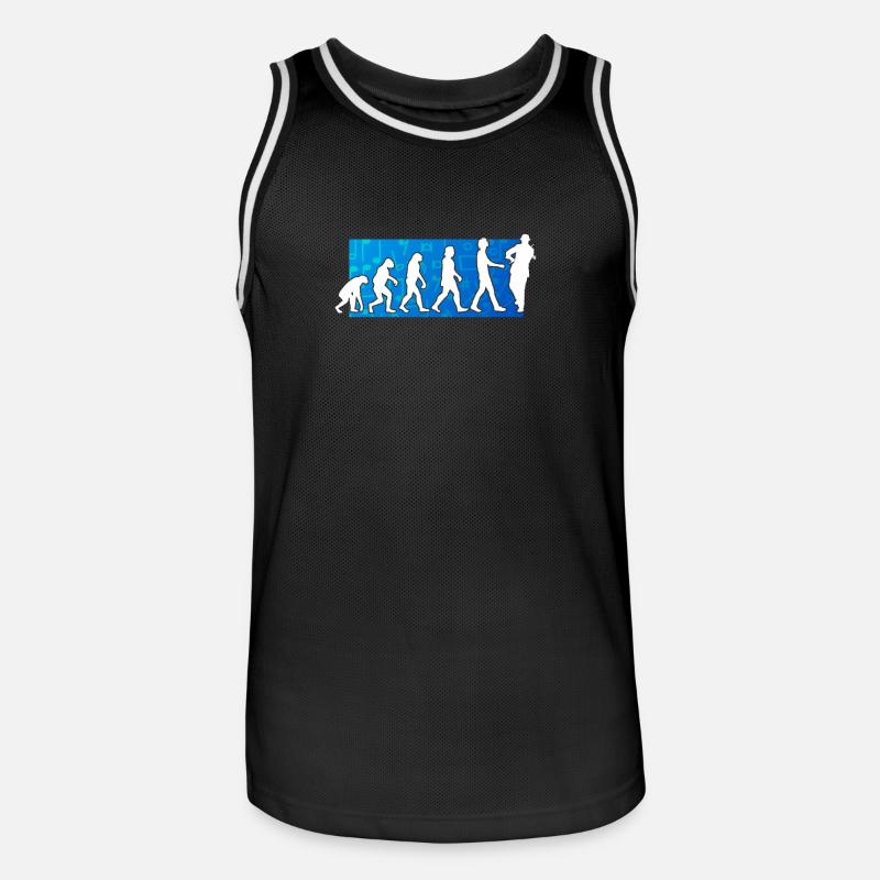 Évolution du violoniste - Maillot de basket Homme - noir/blanc