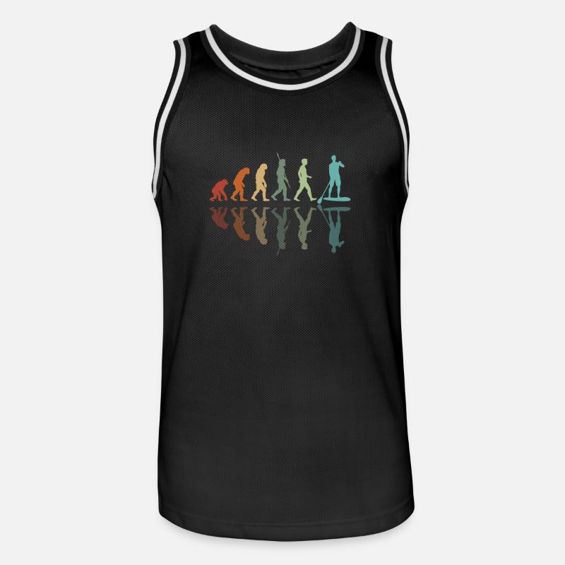 Paddleboard Evolution - Men's Basketball Jersey - black/white