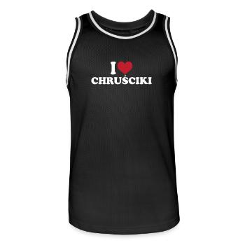 J’adore Chrusciki - Maillot de basket Homme - noir/blanc - Devant - AI Model Male 185 dark (185cm)
