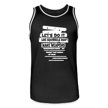 dictons hippies idée de cadeau d’anniversaire famille hippie - Maillot de basket Homme - noir/blanc - Devant - AI Model Male 185 dark (185cm)