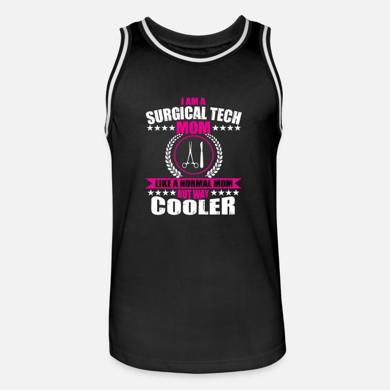 Programme für ChiChirurgisch-technischer Assistent - Männer Basketball-Trikot - Schwarz/Weiß