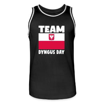 Team Dyngus Day - Men's Basketball Jersey - black/white - Front - AI Model Male 185 dark (185cm)