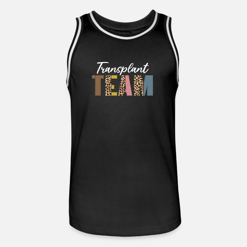 Transplant Team Leopard Pattern - Men's Basketball Jersey - black/white